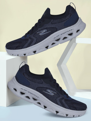 Skechers GO RUN GLIDE-STEP FLEX-RADAR Running Shoes For Men(Navy , 7)