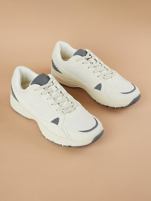 Forca by Lifestyle Forca by Lifestyle Men Beige Synthetic Solid Shoes Sneakers For Men(Beige , 11)