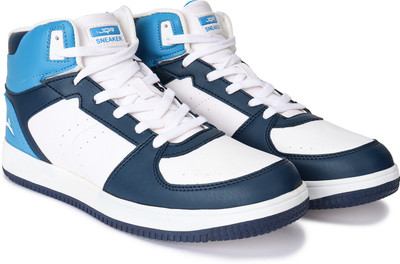 JQR STYLE-006 MID-TOP|Comfort, Stylish, Lifestyle, Travel, Parties, Street wear Sneakers For Men(White , 6)