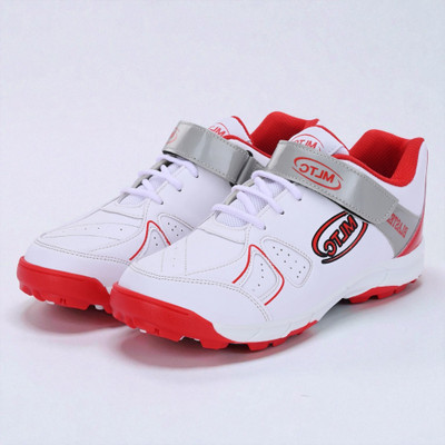 MLTC Men Cricket Shoes | Lightweight Sports Shoes Cricket Shoes For Men(Red , 10)
