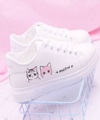 COOPERWINGS Must-have shoes sneakers for women comfortable women sneakers white sneakers Sneakers For Women(White , 6)