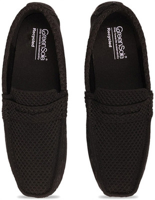 Greensole Loafers Shoes | Breathable Casual Slip-On Moccasins Loafers For Men(Black, Brown , 9)