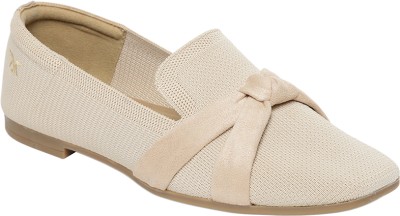 MONROW Monrow Fiona Beige Flat Ballerinas Bellies For Women(Beige , 4)