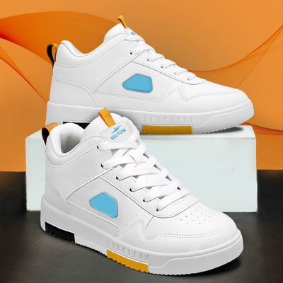 BRUTON Trendy & Stylish Casual Shoes Sneakers For Men(White , 10)