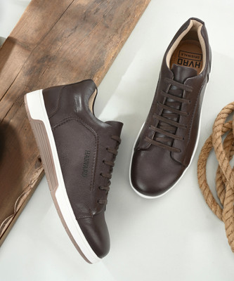 HARVARD Sneakers For Men(Brown , 6)
