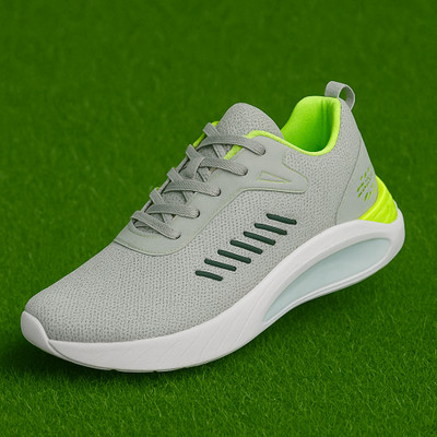 Tying Men's Casual Sneakers Shoes | Anti-Slip | Modern Design | All-Day Comfort Casuals For Men(Grey , 9)