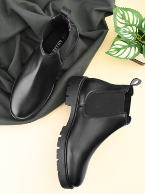 KILLER Black Casual Boots For Women Boots For Women(Black , 6)