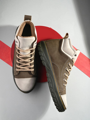BUCIK BCK4025 Lightweight Comfort Extra Soft Summer Trendy Premium Stylish Party High Tops For Men(Olive , 7)