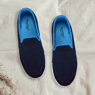KazarMax Merging Ombre Slip On Sneakers For Women(Navy, Blue)