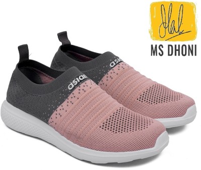 asian Elasto-02 sports shoes for women | Running shoes for girls stylish latest design new fashion |casual sneakers for ladies | Lace up Lightweight pink shoes for jogging, walking, gym & party Running Shoes For Women(Pink, Grey)