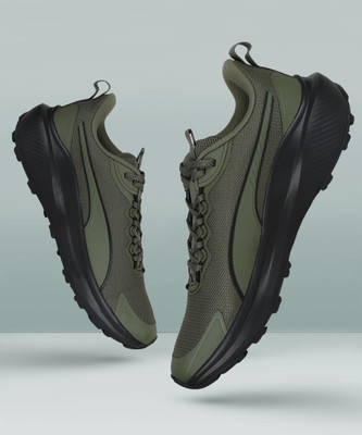 PUMA Skyrocket Lite Trail Res Running Shoes For Men(Green , 7)