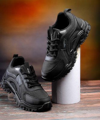 asian Casual Sneaker Shoes For Women | Stylish and Comfortable | FLORA-03 Sneakers For Women(Black , 9)