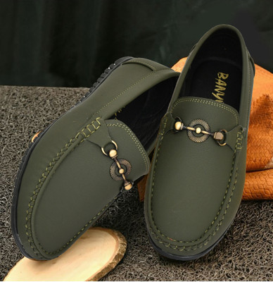 BANYY Comfortable/ Stylish & Trendy Loafers For Men Loafers For Men(Green , 8)