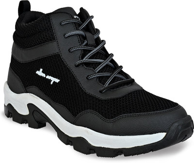 Allen Cooper Comfortable Durable Memory Foam insole,EVA sole,walking, cricket,running sports Hiking & Trekking Shoes For Men(Black , 10)