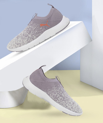 PUMA Sftrde Remi Slp-on Knit Wn's Running Shoes For Women(Purple , 3)