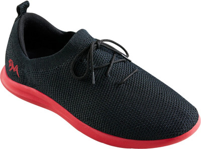 Neemans Relive Knit Sneakers Casual Shoes For Men | Comfortable, Lightweight and Premium Sneakers For Men(Black , 6)