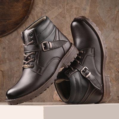 Vellinto Vellinto COMMANDER Casual Boots For Men ll Bikers Boots Boots For Men(Brown , 8)