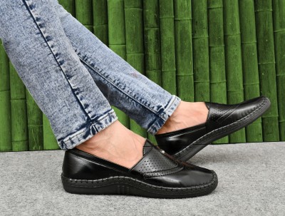 Juta Comfortable Premium Stylish Unique Trendy Popular .KUS1899_BLACK for Men Loafers For Men(Black)