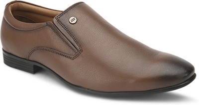 pelle albero Formal Slip On For Men(Tan , 5)