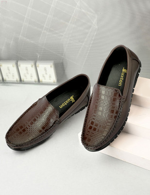 Buxton Loafers Loafers For Men(Brown , 7)