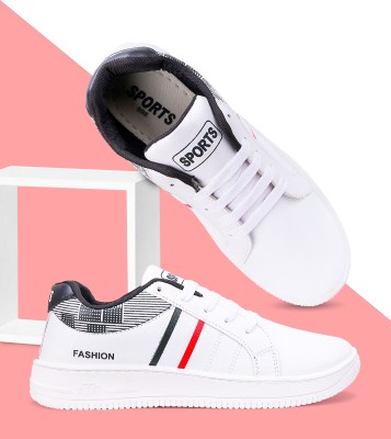 World Wear Footwear Latest Exclusive Affordable Collection of Trendy & Stylish White Casual Shoes Sneakers For Men(White , 8)