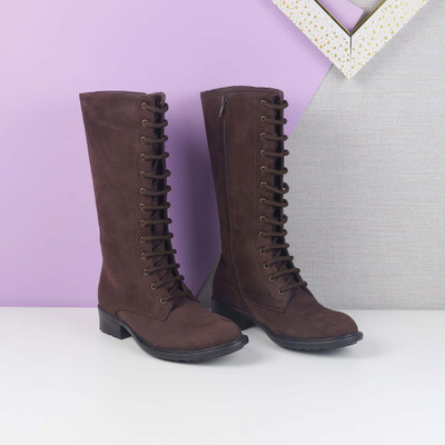 MOCHI Boots For Women(Brown , 6)