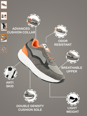 KILLER Men Energy afterburn disruptor for multiple sports ,fashion Training & Gym Sneakers For Men(Grey , 6)