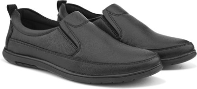 Roadster Formal Slip on Shoes|Light Weight,Comfortable,Trendy, Office Outdoors For Men Slip On For Men(Black , 10)