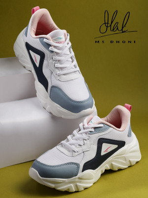 asian Casual Sneaker Shoes For Women | Stylish and Comfortable | Lace-Up Style Running Shoes For Women(White, Pink , 6)