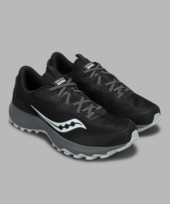 SAUCONY AURA TR Running Shoes For Men(Black , 10)