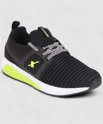 Sparx SM 610 Running Shoes For Men(Black, Green , 10)