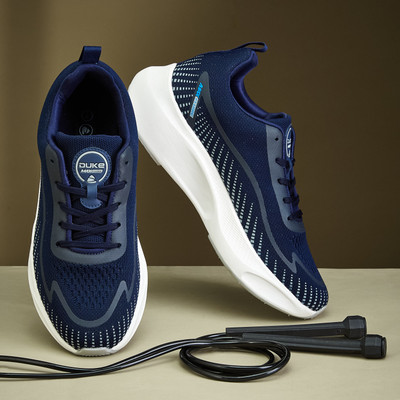 DUKE DUKE MEN SPORTS SHOES Running Shoes For Men(Navy , 9)