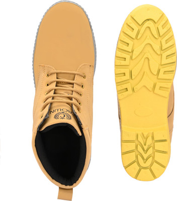 DARTKICK Versatile Casual Shoes for Men – Smart, Sleek & Comfortable Casuals For Men(Red, Black, Tan , 6)