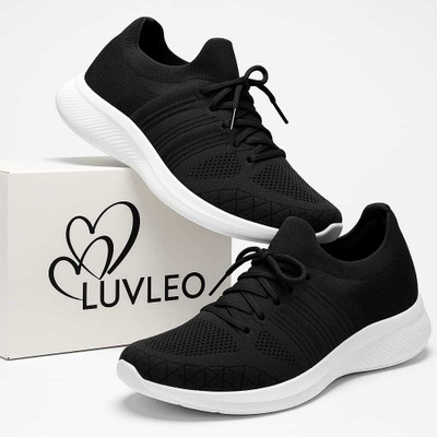 LUVLEO Sneakers For Men(Black , 9)