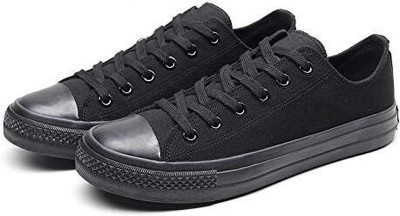 ROCLEX Stylish Trendy Casual Lightweight Canvas Casual Sneaker Shoes for Girls & Womens Canvas Shoes For Women(Black , 6)