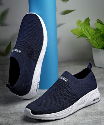 asian Sports Walking Shoes for Men | Soft Cushioned Insole || Storm-01 Walking Shoes For Men(Navy, Blue , 9)