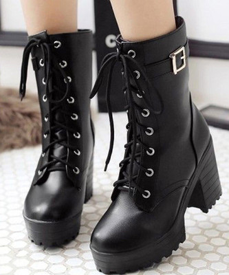 KILLER Women Boot's | Stylish Latest Fashionable Boots for Women's & Girl's Boots For Women(Black , 4)