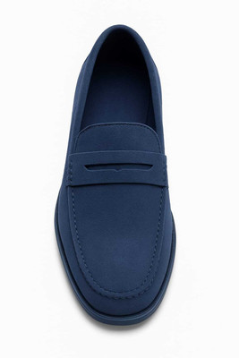 M.M.Trader Men's Navy Blue Loafers with Cushioned TPR Sole Loafers For Men(Blue , 8)