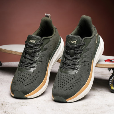 JQR ATLANTA Running Shoes For Men(Olive , 6)