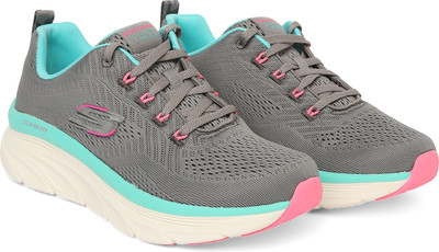Skechers D'LUX WALKER-FRESH FINESSE Sneakers For Women(Grey , 7)