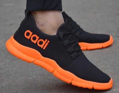 aadi Lightweight,Comfort,Summer,Trendy,Walking,Outdoor,Stylish,Training,Daily Use Sneakers For Men(Orange, Black)