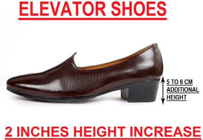 BXXY Men's Height Increasing Patent Material New Arrival Causal Punjabi Jutti and Nagra Jutis For Men(Brown , 9)
