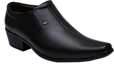 SiR CORBETT Qban heel Slip On For Men(Black , 6 UK/India)