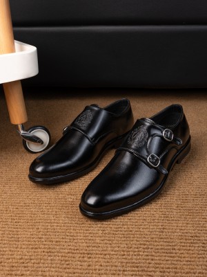 ALBERTO TORRESI | monk shoes |branded shoes for men Monk Strap For Men(Black)