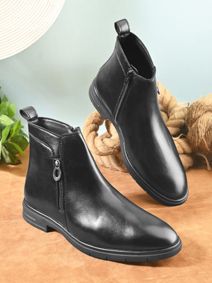 Roadster SS26 Men's Double Chain Boots Boots For Men(Black , 6)