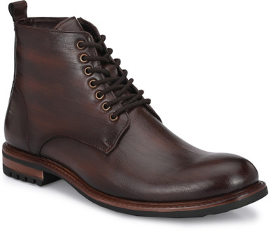 SAN FRISSCO outdoors for men|boots for men|trekking|comfort|lightweight Lace Up For Men(Brown , 7)