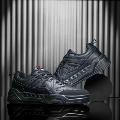 asian MOJO-01 Sneakers for Men | Lifestyle Casual Sneakers for Men | Sneakers For Men(Black, Red , 7)