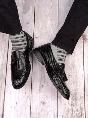 LABOTTE Loafers For Men(Black , 9)
