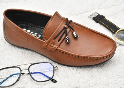 Hida Loafers For Men(Tan , 10)