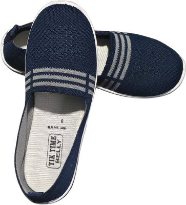 DRH B63-LINE BLUE Canvas Shoes For Women(Blue, Grey , 8)